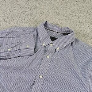 Armani Exchange Shirt Mens Medium Check Button Down Long Sleeve Regular Fit